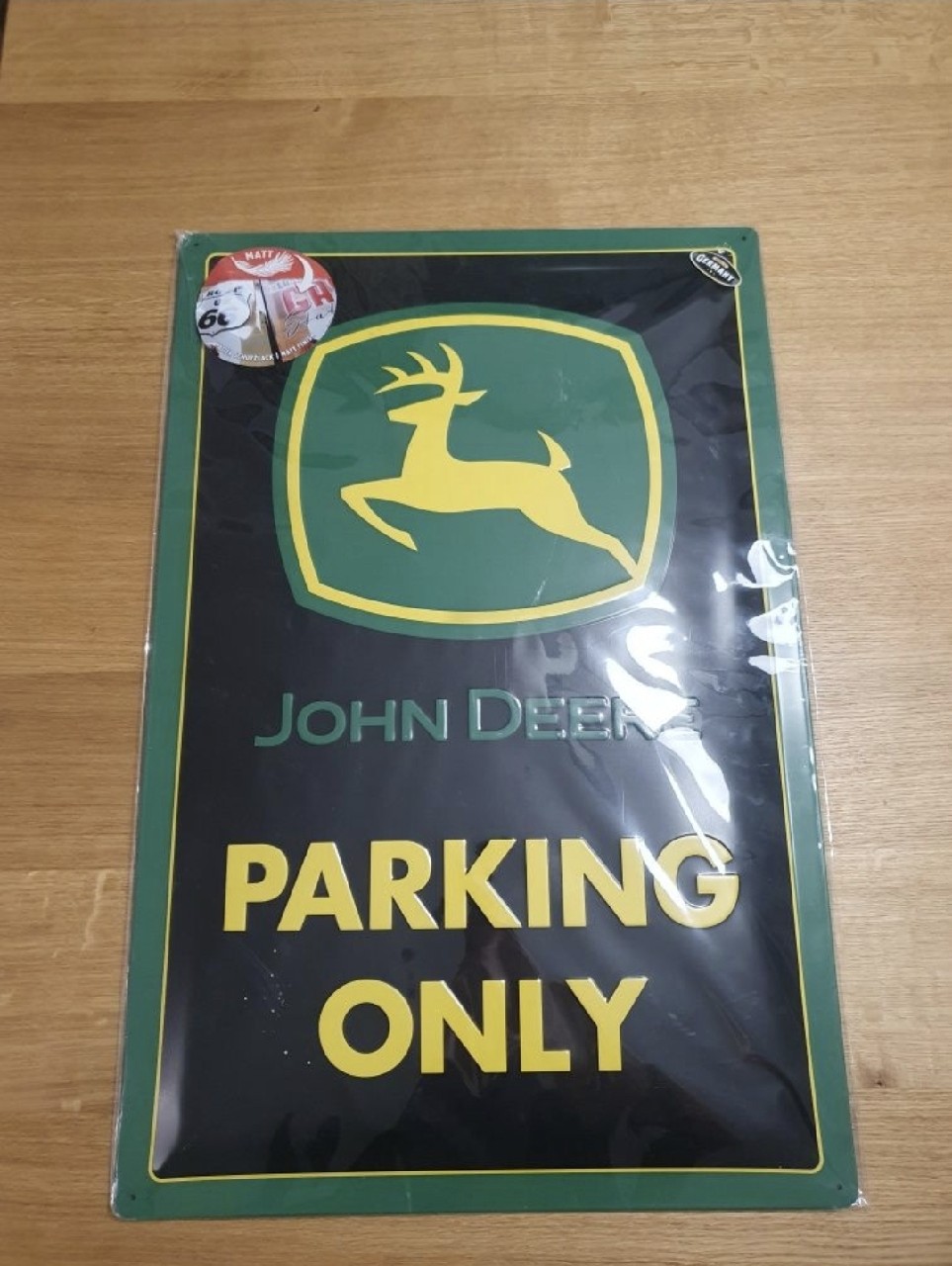 ТАБЛИЦЯ SZYLD JOHN DEERE PARKING ONLY МЕТАЛ PLAKAT 40X60 