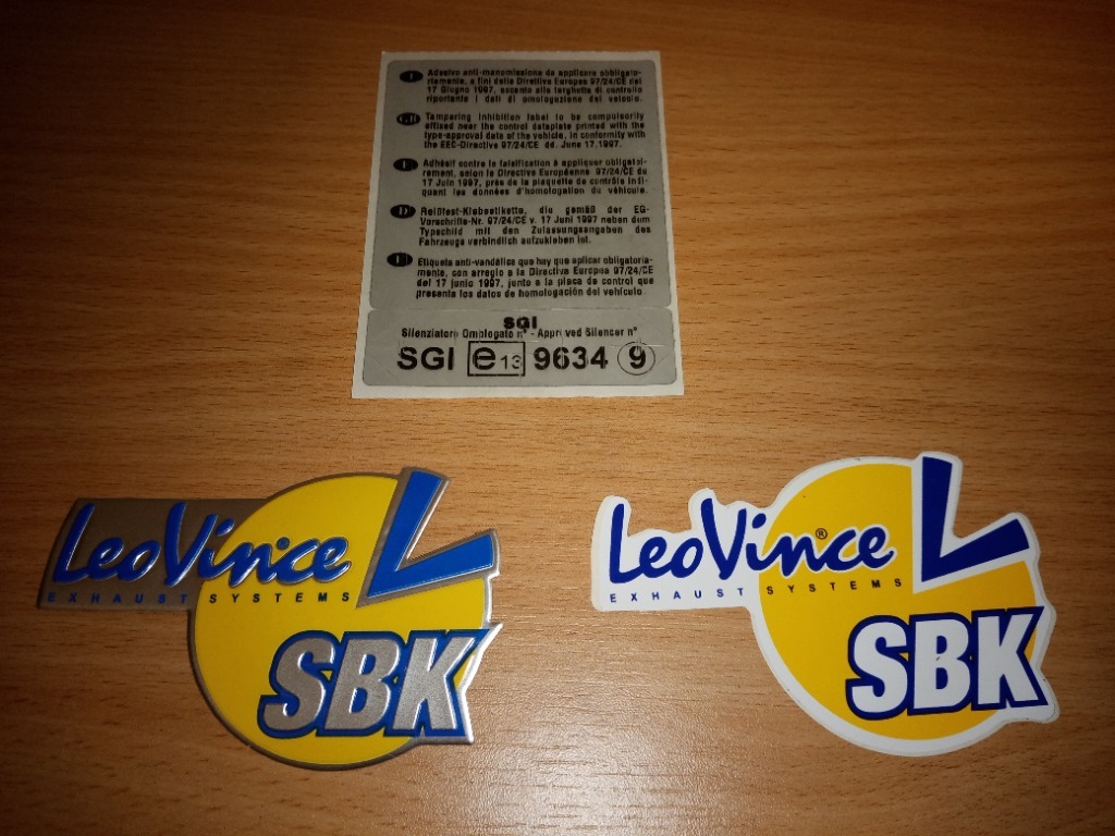 Oryginał LeoVince SBK naklejka emblemat logo 3D | Otwock | Kup teraz na  Allegro Lokalnie