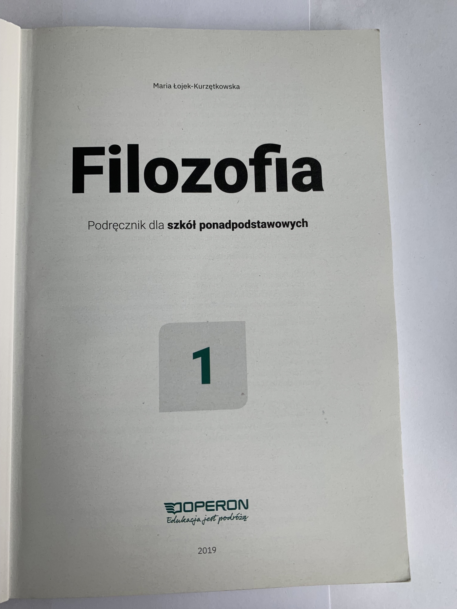 Filozofia Podręcznik Do Szkoły Ponadpodstawowej Operon