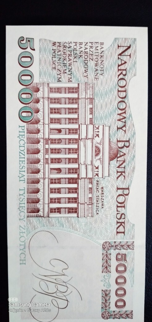 Banknot 50000 tys.zł 1993 roku | Radom | Licytacja na Allegro Lokalnie