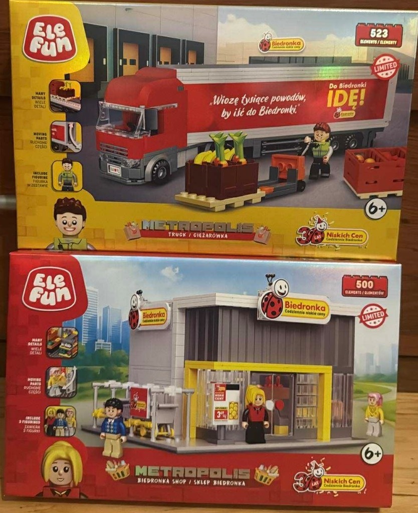 Klocki LEGO Elefun Biedronka sklep i ciężarówka odbiór Warszawa lub a ...