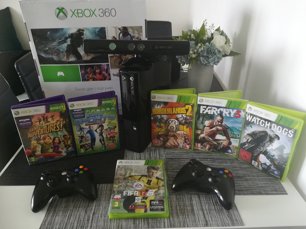 Konsola Xbox 360e Dysk 500gb Kinect 2 Pady 76gier Kup Teraz Za 449 00 Zl Cieszanow Allegro Lokalnie