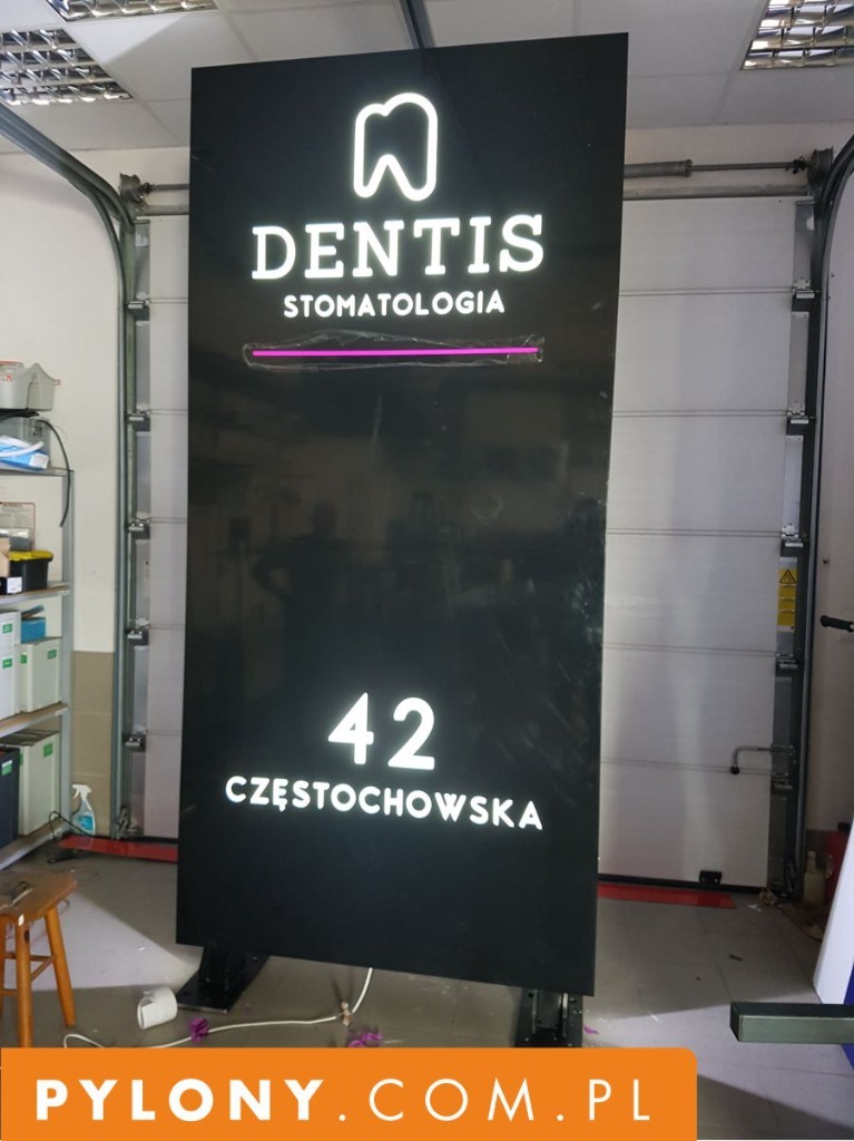 Pylon reklamowy Premium LED Reklama Stomatolog | Opole | Ogłoszenie na ...