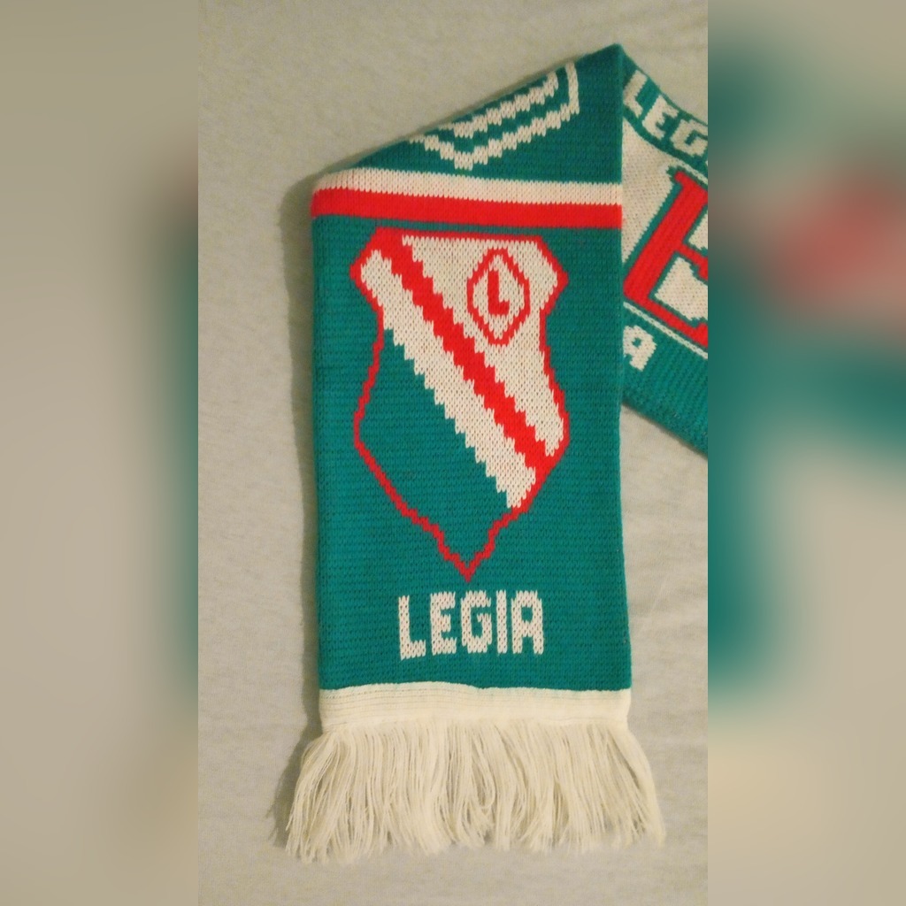 Unikatowy szalik Legia Daewoo z lat 90tych Starachowice Kup teraz na Allegro Lokalnie
