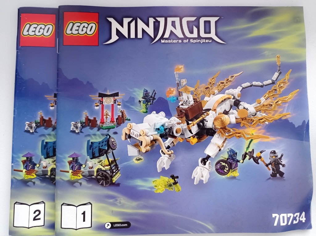 LEGO 70734 Ninjago - Smok mistrza Wu + LEGO 70740 | Warszawa | Kup ...
