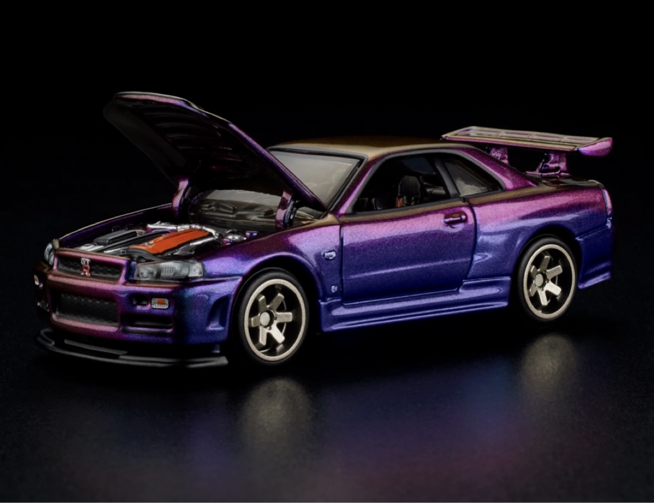 HotWheels Nissan Skyline GT-R(R34) 2台セット Hot Wheels Kultowe Auta Nissan Skyline GT-R - Hot Wheels