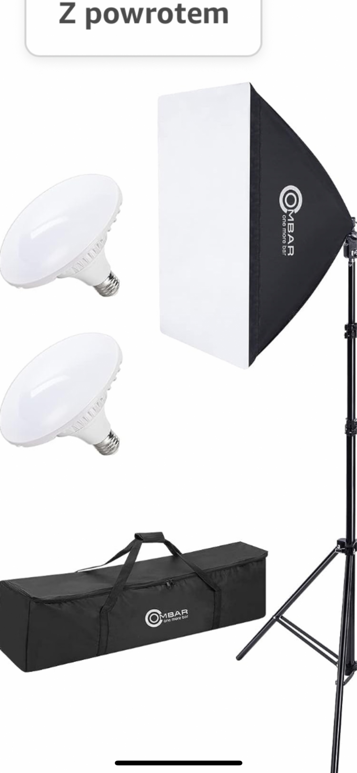 Zestaw oświetleniowy SOFTBOX OMBAR Slomniki Kup teraz na Allegro