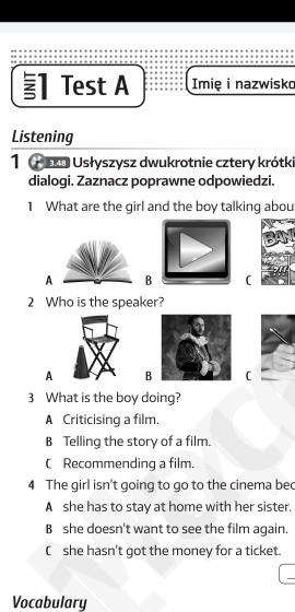 Unit 7 Test A Odpowiedzi Brainy 7 test unit | Rzeszów | Kup teraz na Allegro Lokalnie