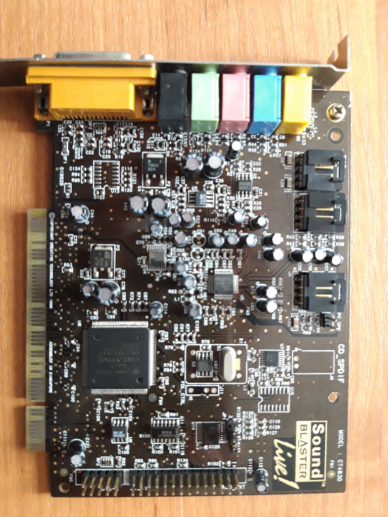 CREATIVE SOUND BLASTER LIVE CT4830 PCI SOUND CARD | Pisarowce | Kup ...