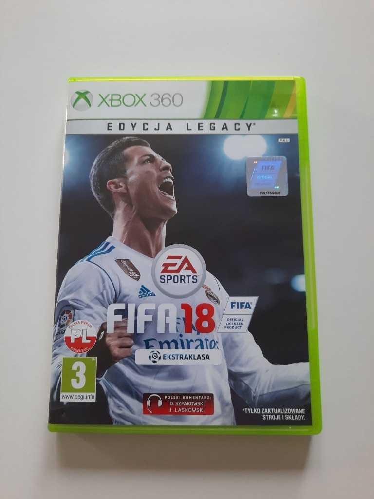 FIFA 18 XBOX 360 edycja legacy PL Legionowo Kup teraz na Allegro