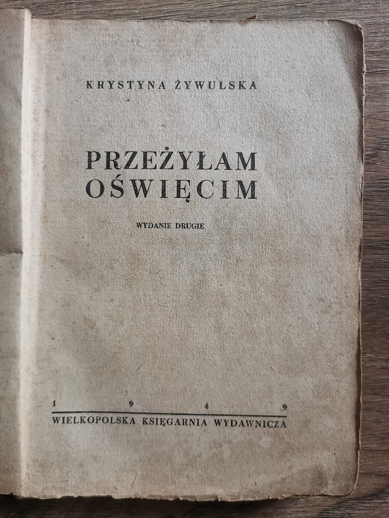 PRZEŻYŁAM OŚWIĘCIM Krystyna Żywulska Bolesławiec Kup teraz na