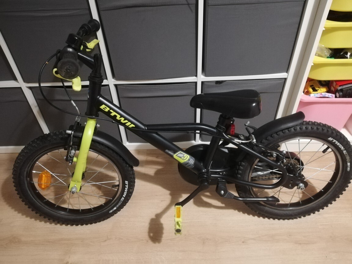 Rower b twin 16 cali decathlon Dark hero 500 Poznań Ogłoszenie na Allegro Lokalnie