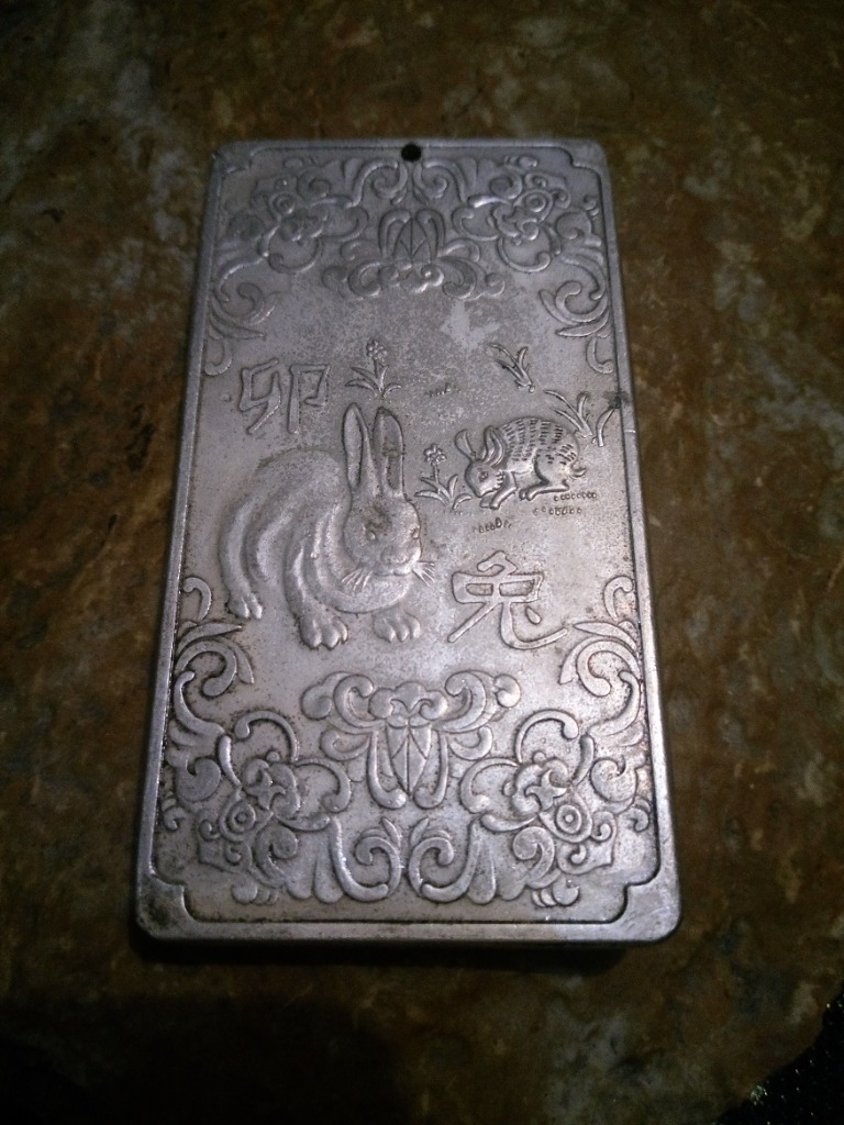 Zdjęcie oferty: Stary Amulet tybetański zodiak Królik srebro