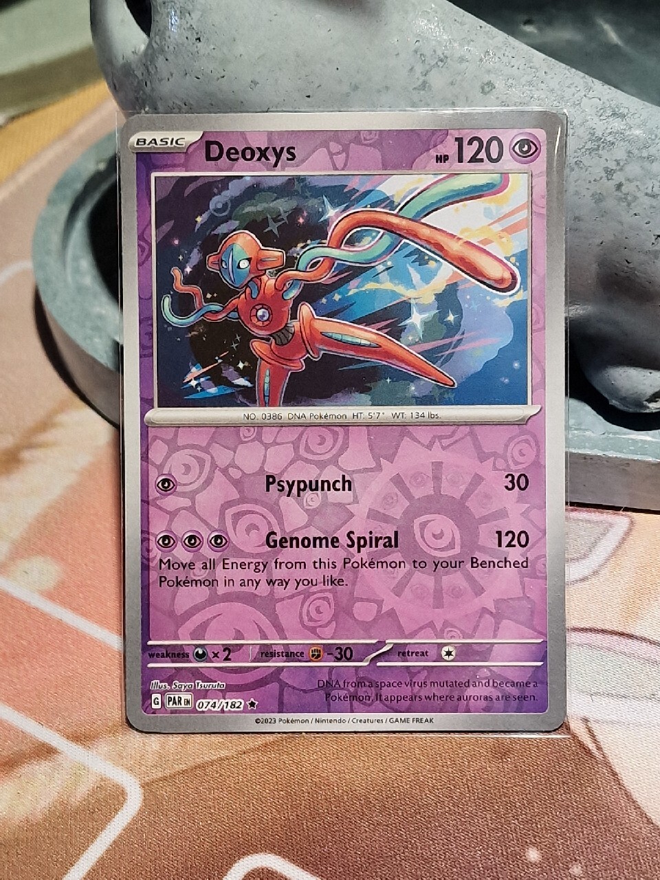 Pokemon Deoxys 074/182 – Paradox Rift – Reverse Foil – Einzelkarte – Authentisch Für Sammler Und Spieler