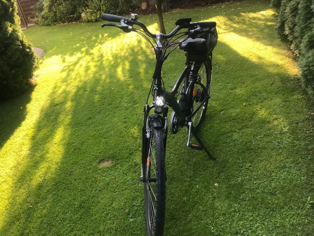 Rower elektryczny B'twin amortyzacja przód i tył Płock Kup teraz na