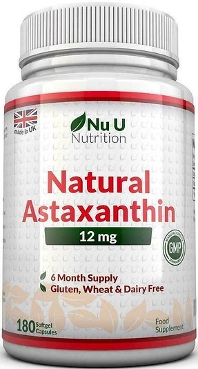Zdjęcie oferty: Naturalna Astaksantyna 12 mg 180 kapsułek żelowych