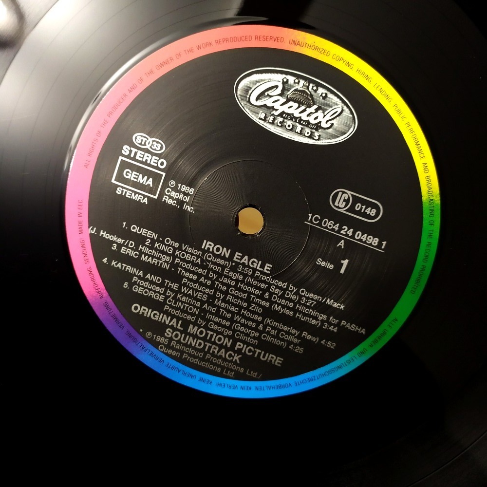 Iron Eagle OST soundtrack (Queen, Dio) Top Gun LP Sandomierz Kup