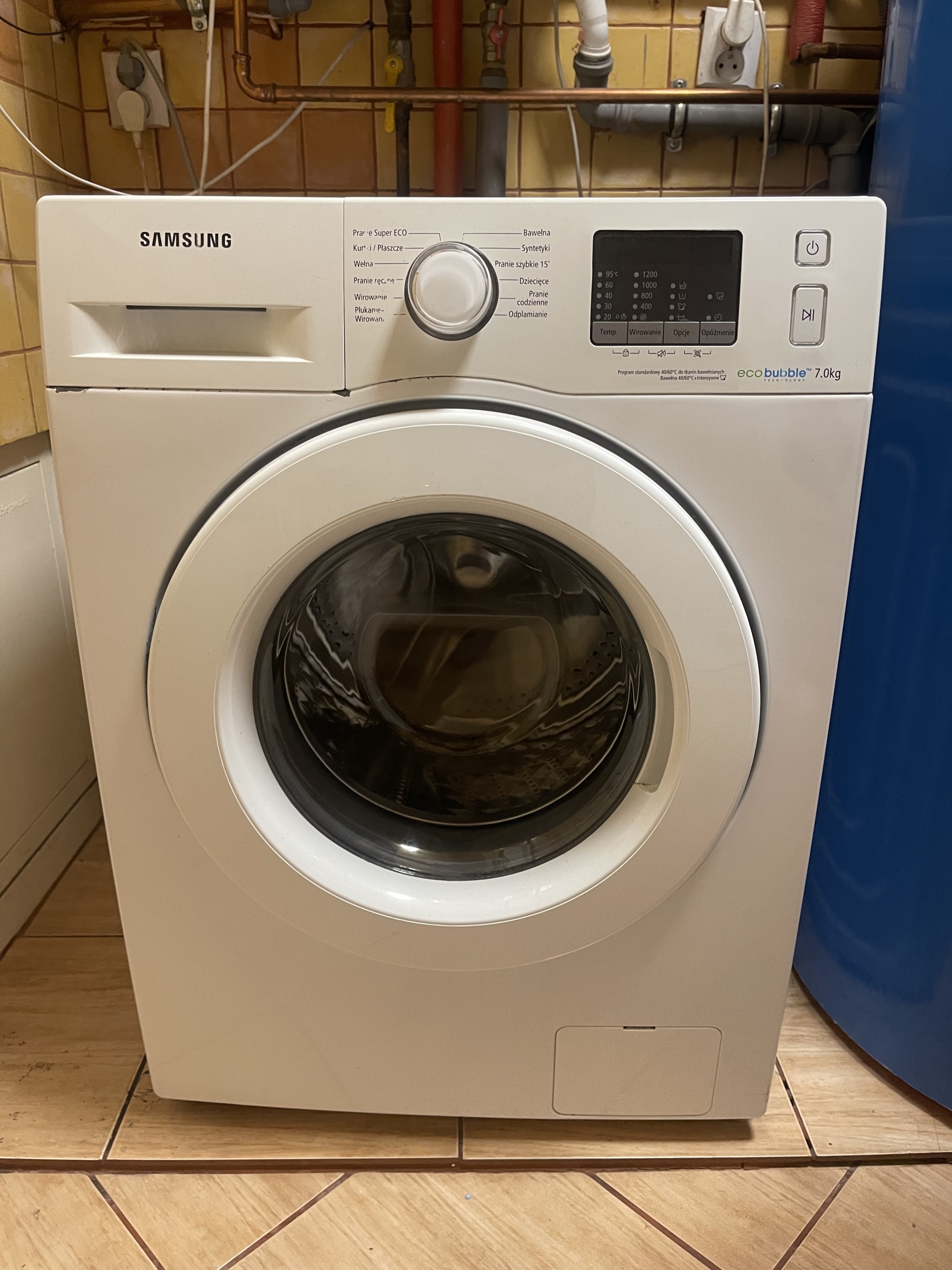 Pralka samsung eco bubble 7 kg WF70F5E0W2W | Ossy | Kup teraz na ...