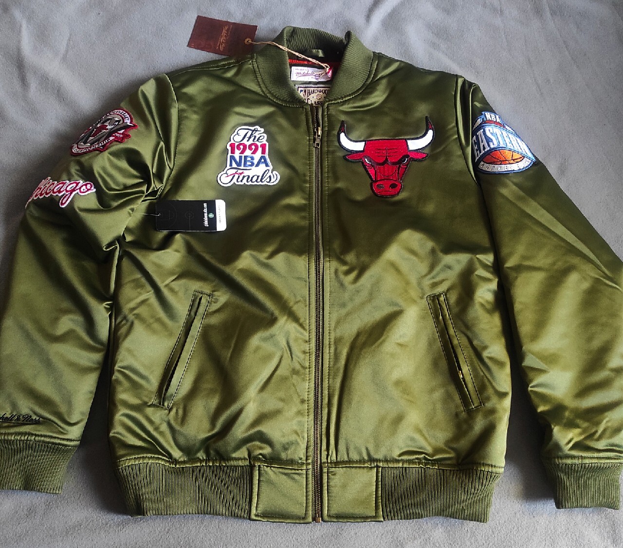 Kurtka Mitchell & Ness NBA Chicago Bulls Colossal czarna 