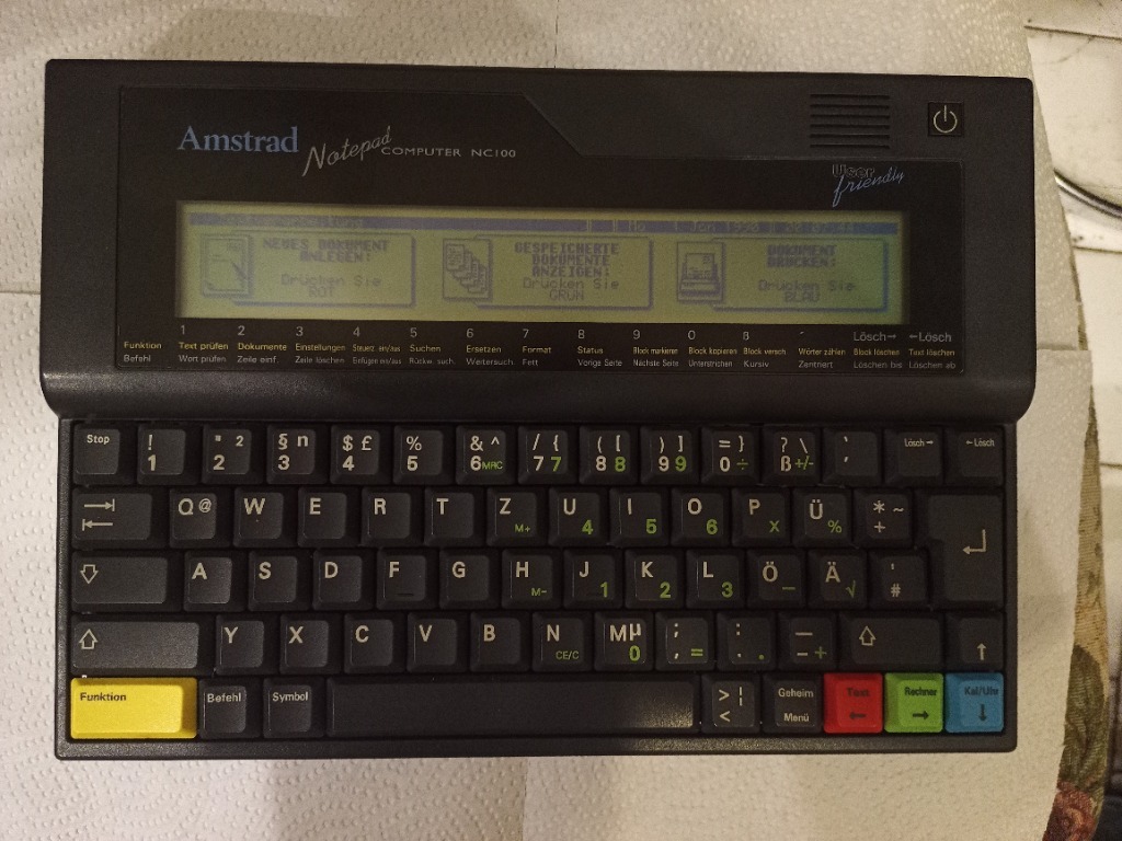Retro AMSTRAD Notepad Computer NC100 na chodzie ZGORZELEC Kup teraz