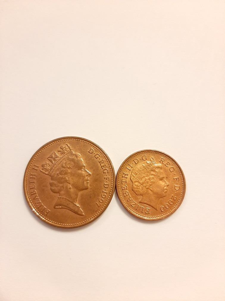 two-pence-1997-one-penny-2000-opatowiec-kup-teraz-na-allegro-lokalnie