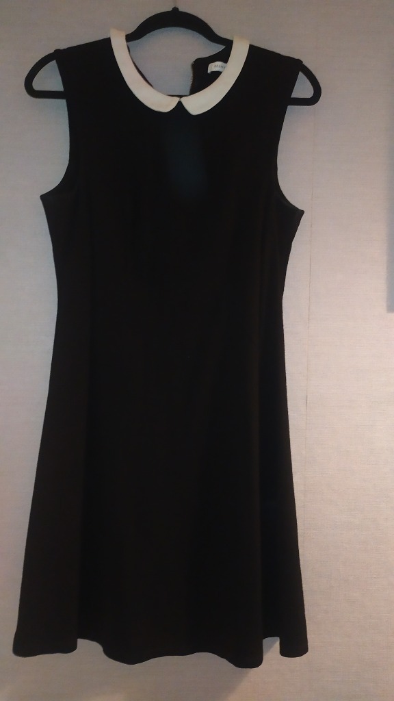 black dress with white collar zara Alexis Dress 4XL
