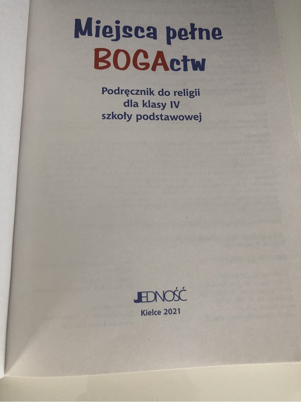Miejsce Pełne Bogactw Klasa 4 Podręcznik