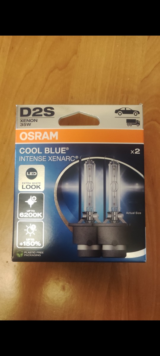 OSRAM D2S COOL BLUE INTENSE XENARC 6200K+150% 66240CBN ЛАМПОЧКА КСЕНОН 