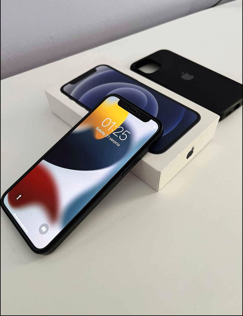 Iphone 12 mini 64gb black 100% kondycja baterii | Sosnowiec