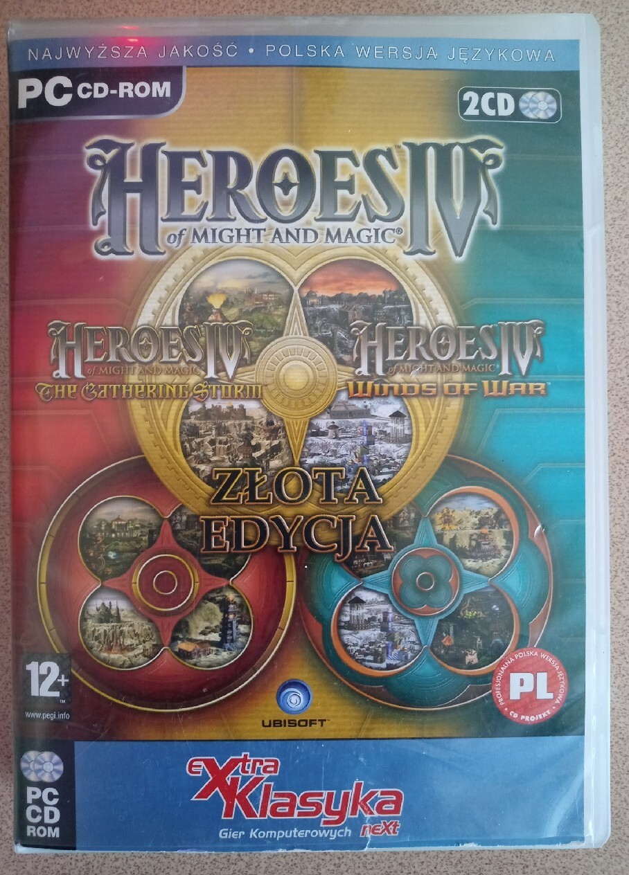 Heroes 4 IV of Might and Magic DVD case 2 CD | Tomaszów Mazowiecki ...