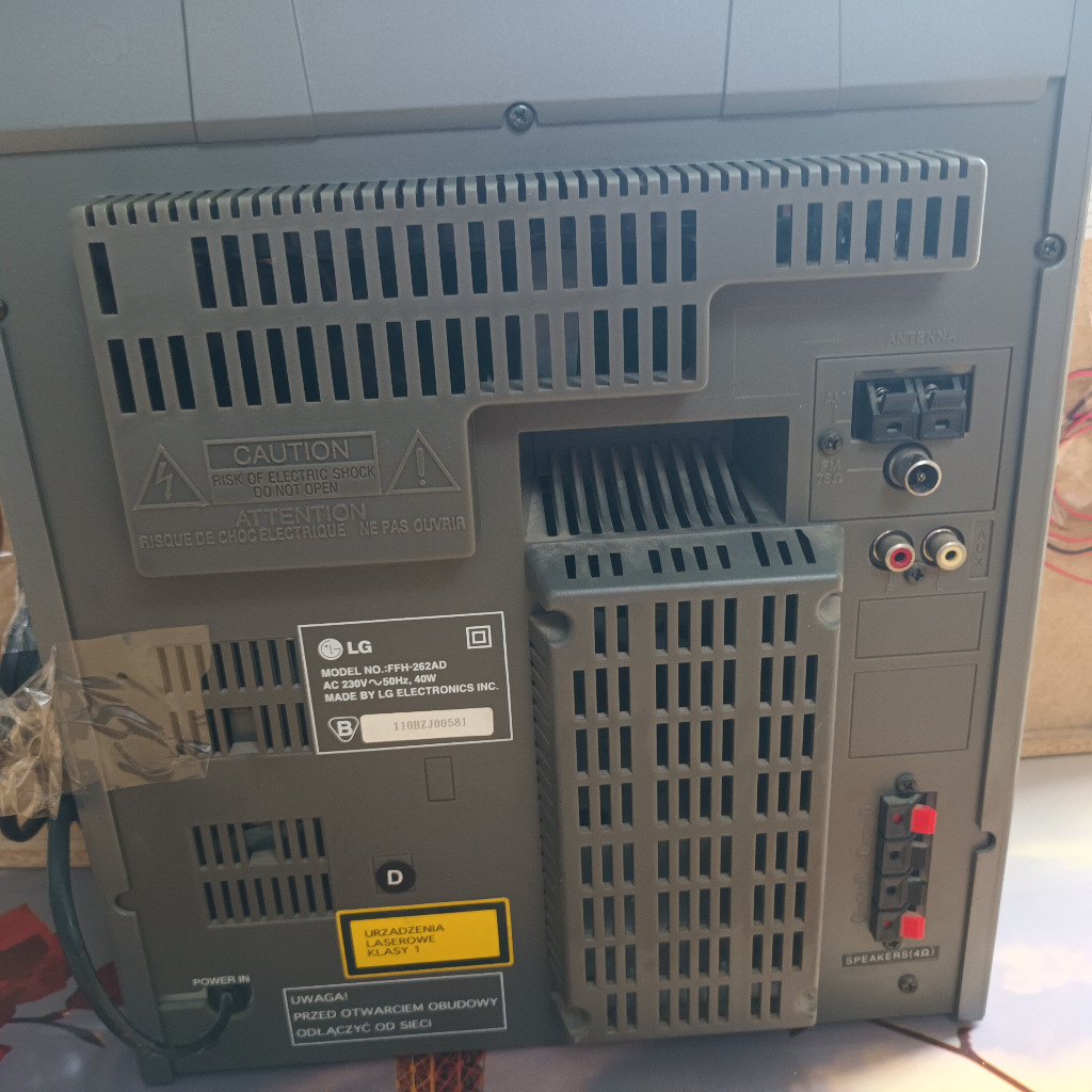 Wieża LG FFH-262-ad z pilotem i kolumnami | Kraków | Kup teraz na ...