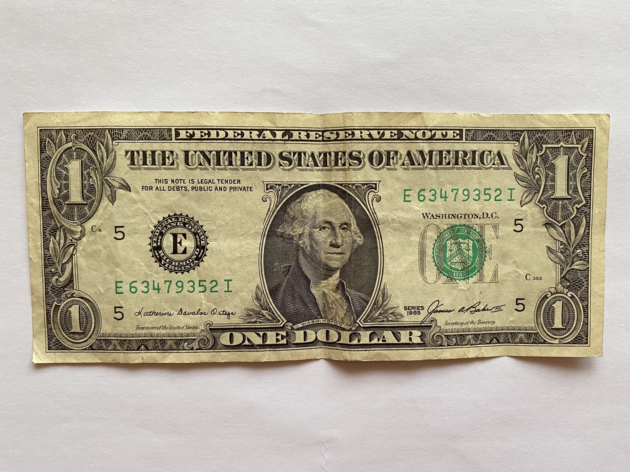 Banknot 1 dollar dolar 1985 USA USD Kęty Kup teraz na Allegro Lokalnie