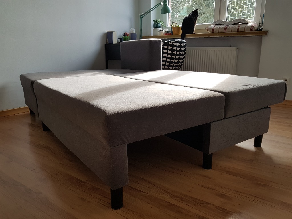 Rozkładana sofa 3osobowa IKEA ANGSTA szara Tychy Kup teraz na