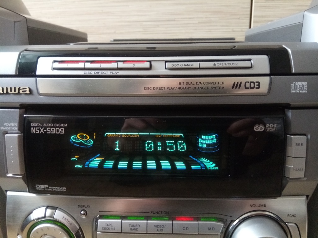 WIE AIWA NSXS909 CD,AUX,DECK 530W NAJWYŻSZY MODEL Łobez Kup teraz