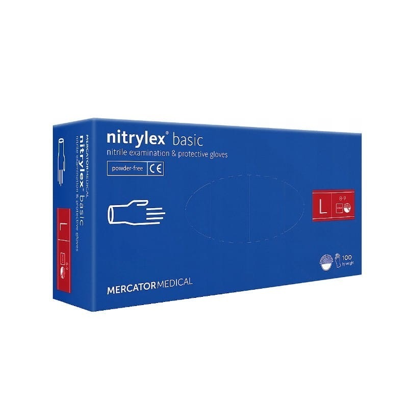 Перчатки из нитрила Basic L, 100 шт. В упаковке