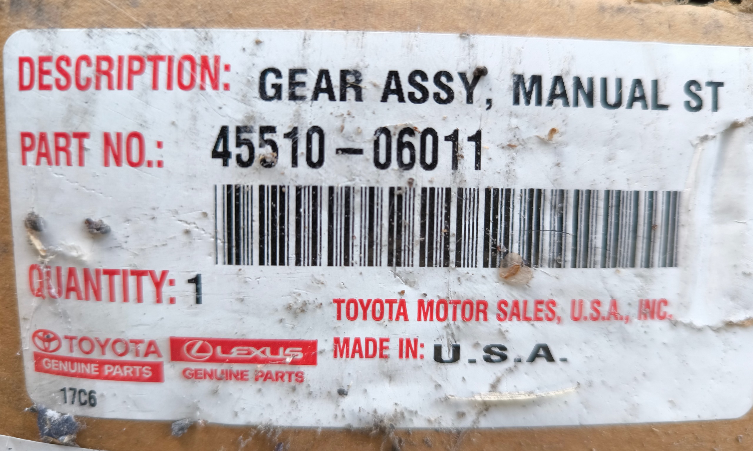 Manglownica do Toyoty Camry 2012-2017 Ameryka (45510-06011)