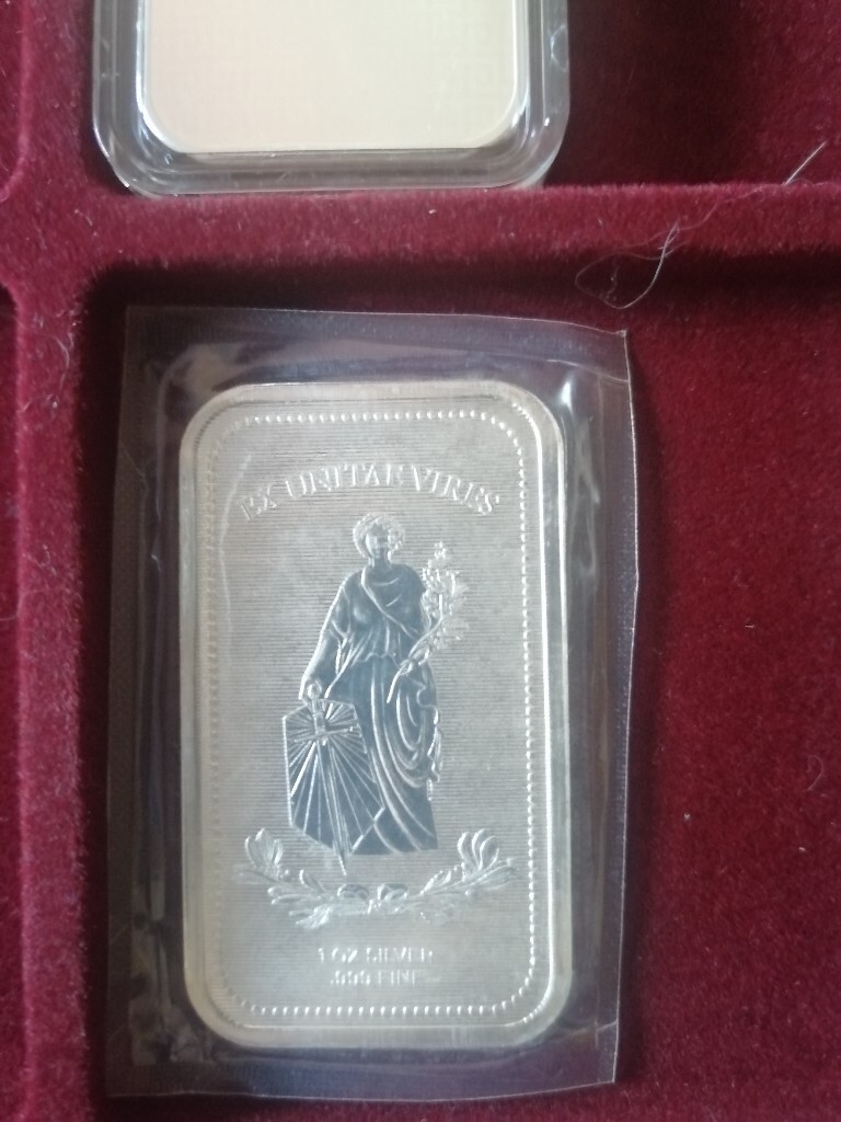 Ex unitae vires RPA 1 oz srebro sztabka Racibórz Kup teraz na