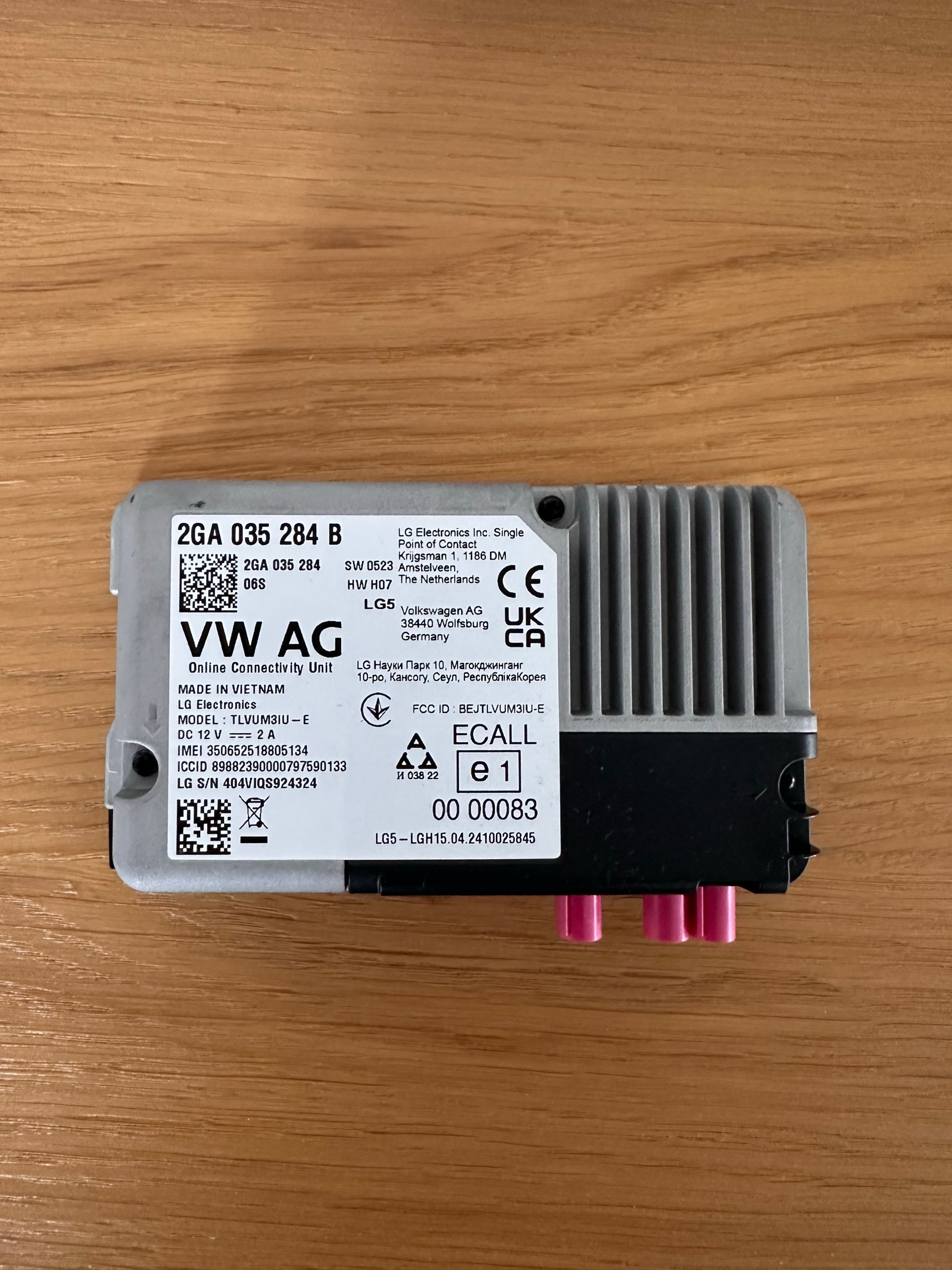БЛОК КЕРУВАННЯ МОДУЛЬ ONLINE 2GA035284B VW SKODA SEAT AUDI 