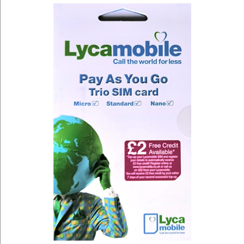LYCAMOBILE UK Karta sim CAŁA EUROPA ROAMING | Warszawa | Kup teraz na