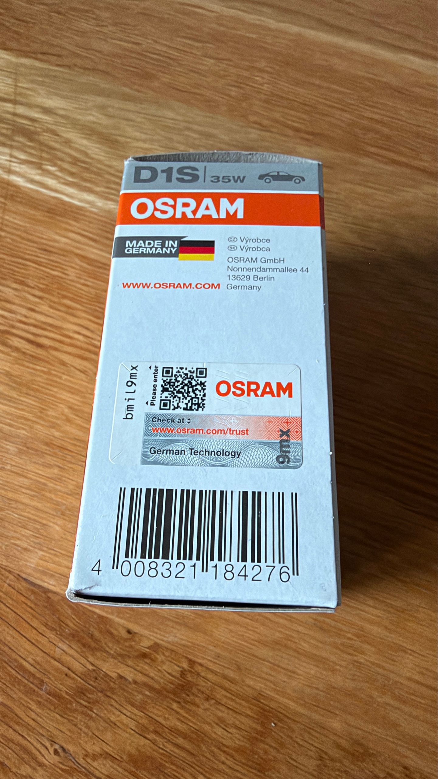 ЛАМПОЧКА KSENONOWY OSRAM D1S XENARC ОРИГІНАЛ 35W 66140 