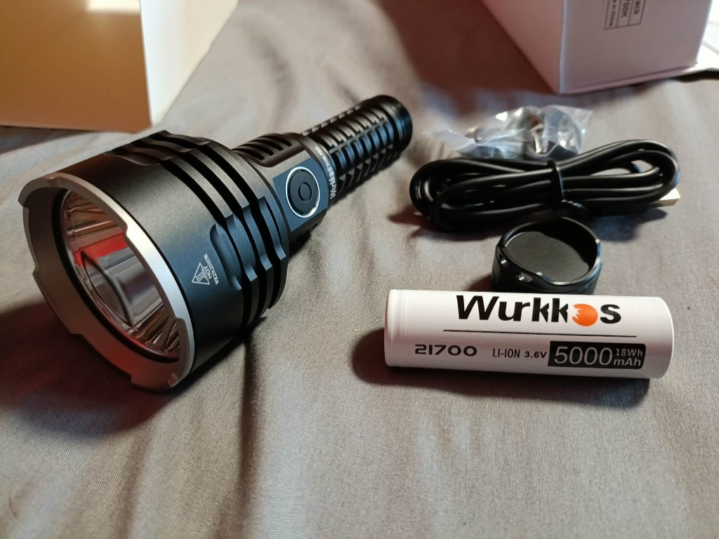 ЛІХТАРИК ПРОТИВОТУМАННА WURKKOS TS30S PRO 6000LM 1086M, 5000MAH, ANDURIL 2.0 