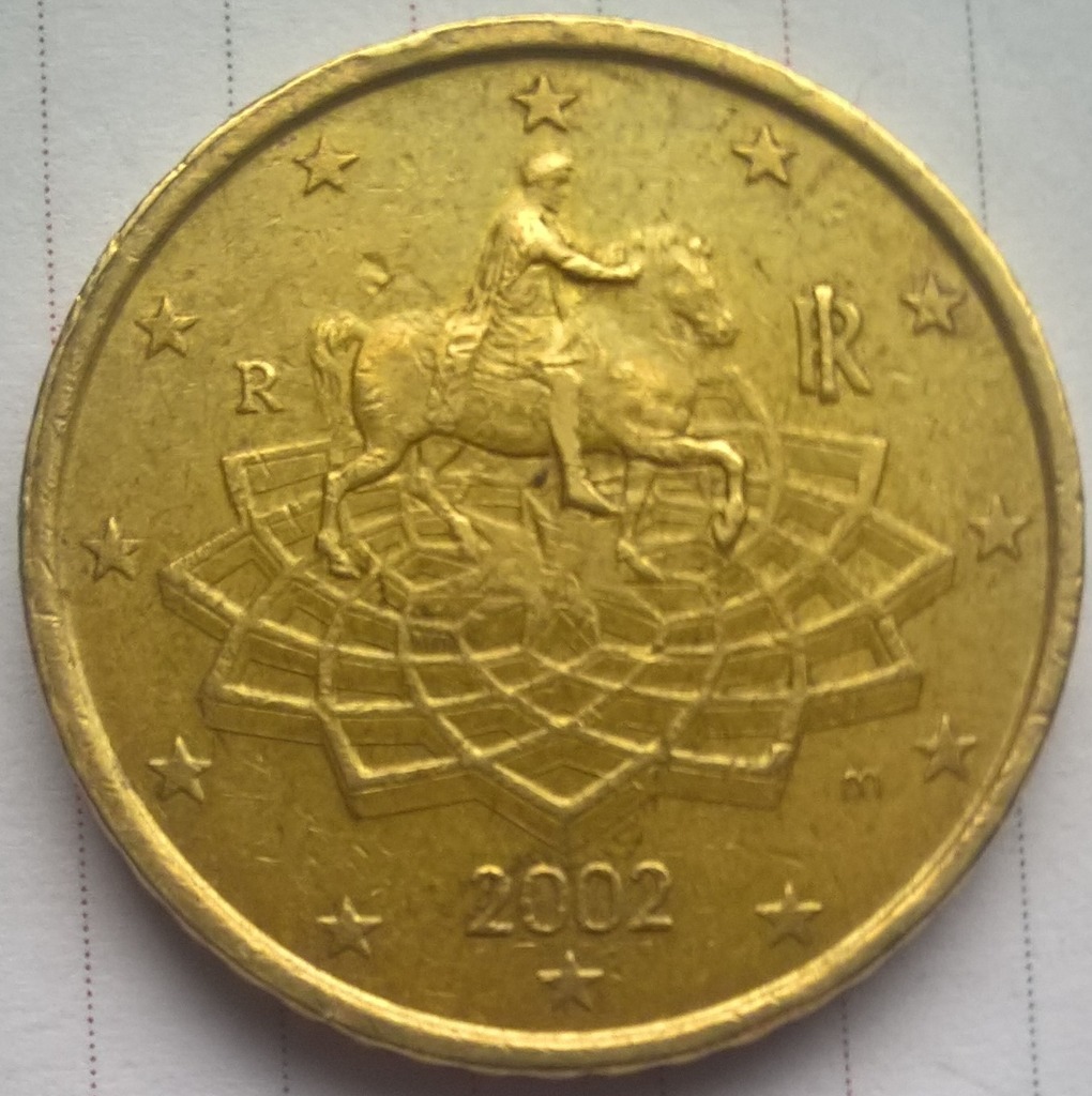 50 Eurocent Italia 2002 Rzadkie Pisz Og oszenie Na Allegro Lokalnie