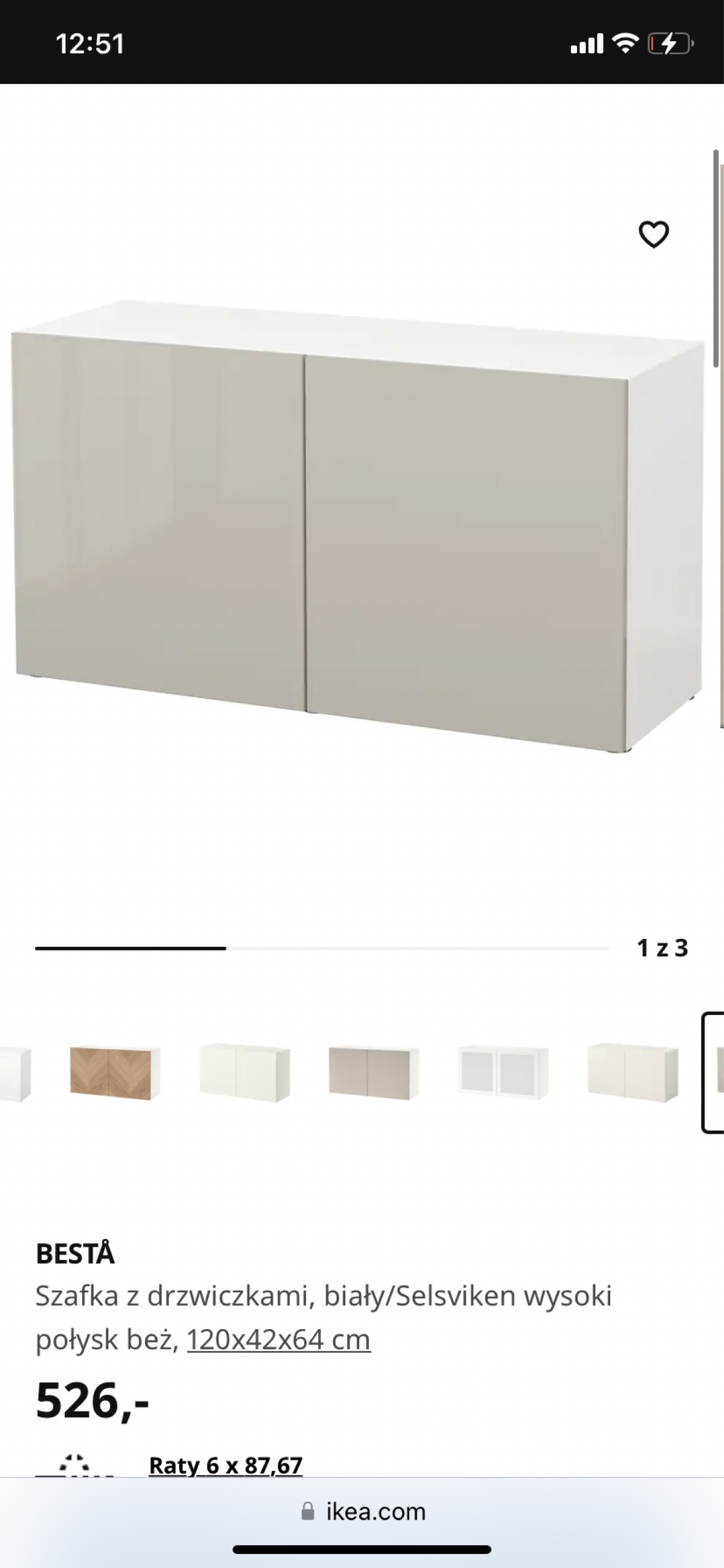 Szafki BESTA ikea Warszawa Ogłoszenie na Allegro Lokalnie