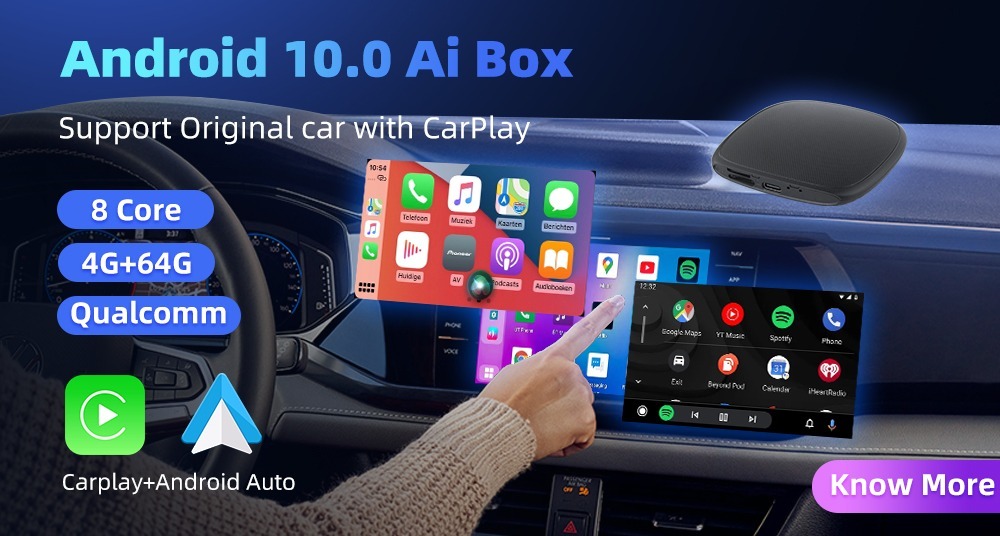 EKIY A1 Mini Carplay bezprzewodowy dla Toyota Mazd | Piastów | Kup ...