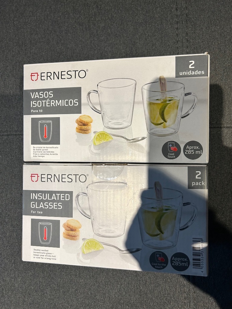 ERNESTO Szklanki termiczne Herbata Tea 285ml 4szt Wrocław Kup teraz