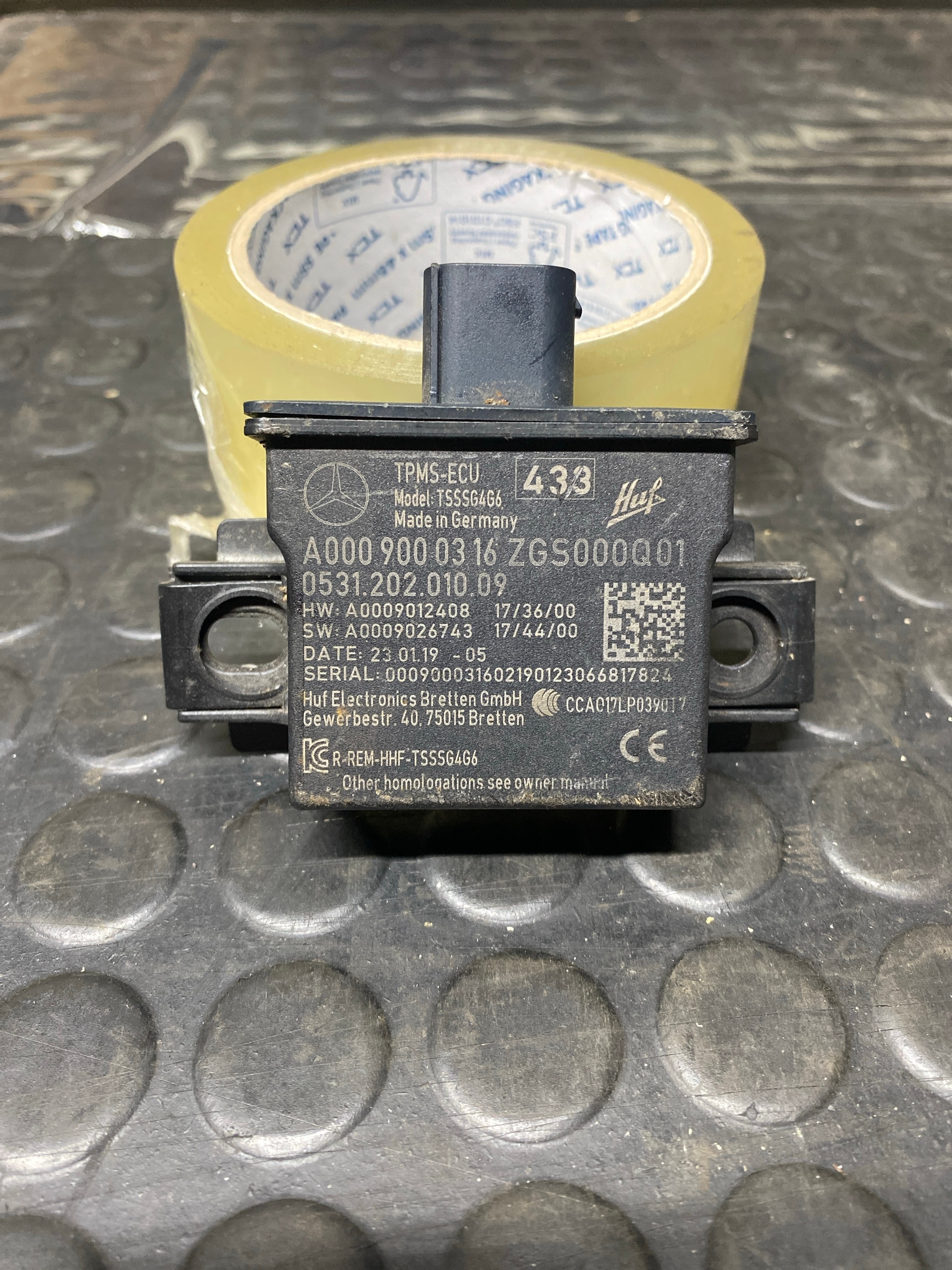 БЛОК КЕРУВАННЯ TPMS A0009000316 MERCEDES W177 2019R 