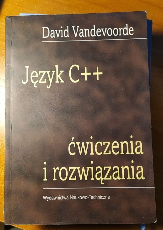 Język C++ Ćwiczenia i rozwiązania D. Vandevoorde Kraków Kup teraz na Allegro Lokalnie