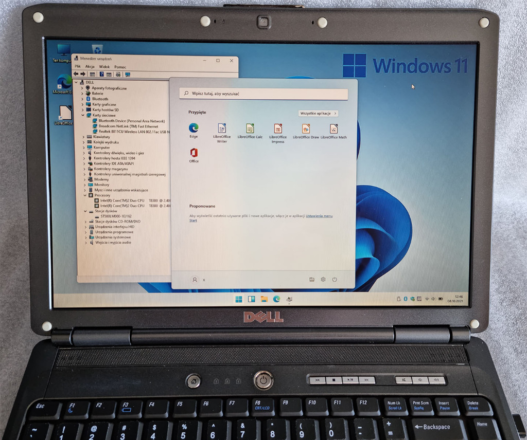 Laptop Dell Inspiron 1420 14" Windows 11 Warszawa Kup teraz na