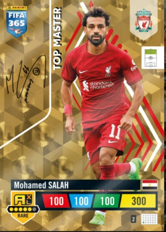 PANINI FIFA 365 2023 TOP MASTER Mohamed Salah 2 LUBLIN Kup teraz na
