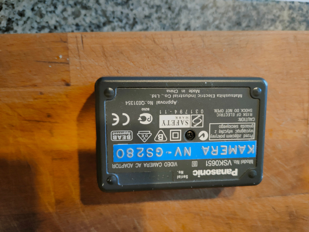 Zasilacz PANASONIC VSK0651 ŁADOWARKA ZASILACZ ORYG | Wiry | Kup teraz ...